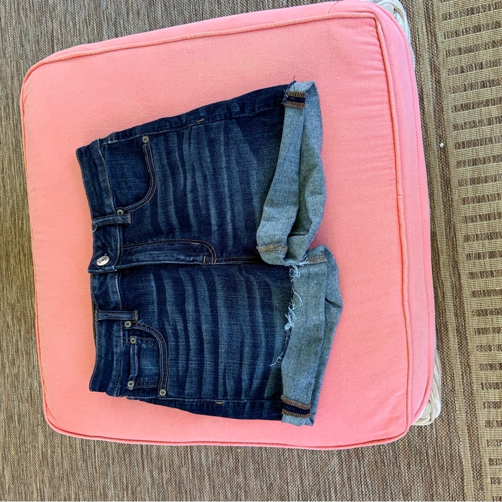 American Eagle Dark Blue Denim Shorts size 8
